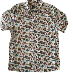 A-Lab Shroomie Shirt XXL Psychedelic Mushroom Skater Streetwear NWOT 100% Cotton